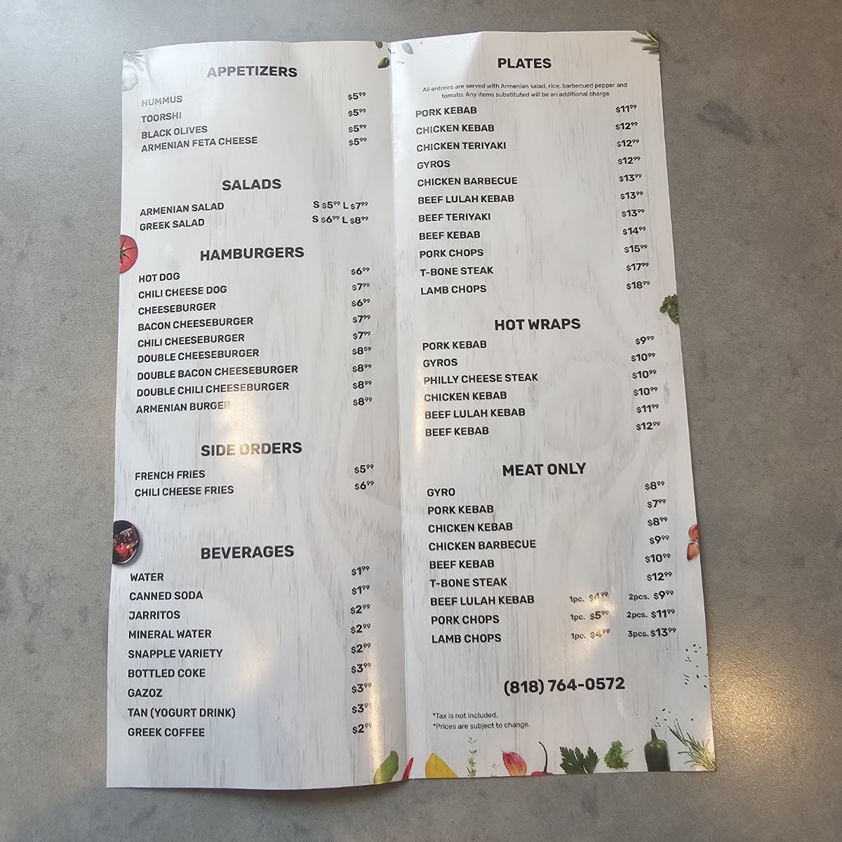Tasty Burgers Menu - Image 6